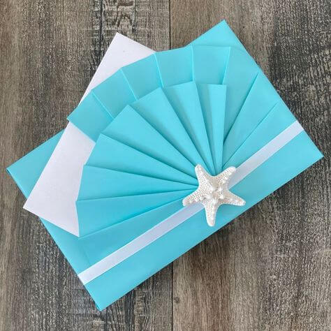 Seashell Themed Gift Wrapping