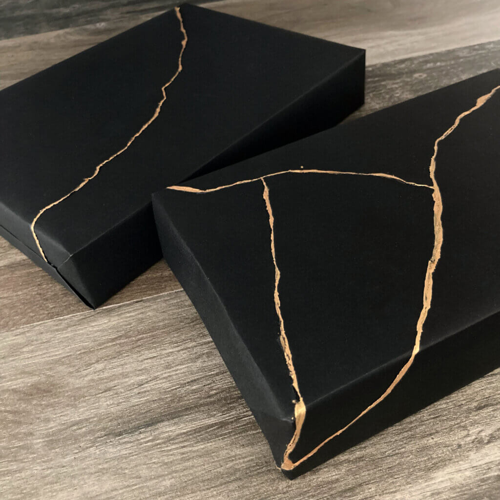 Kintsugi Inspired Gift Wrapping