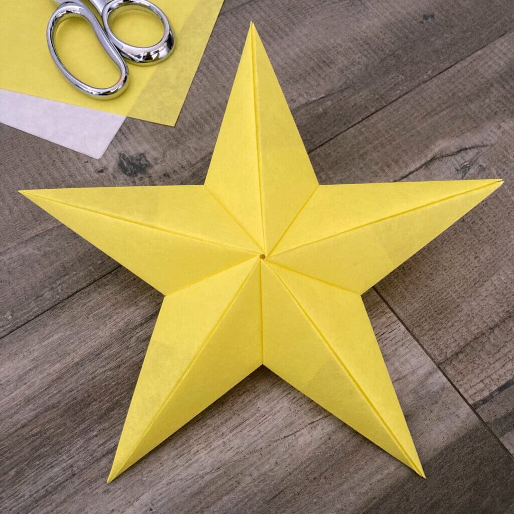 How to make 3D Paper Star