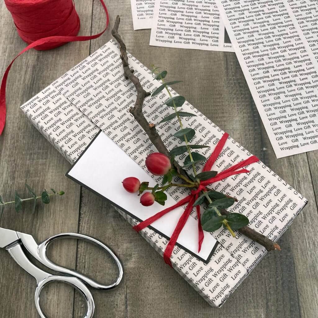 Gift Wrapping With Newspaper