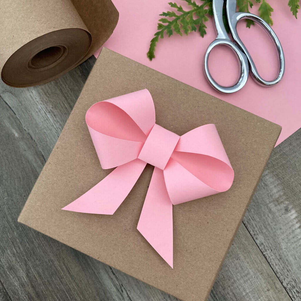 Paper Bow Gift Topper