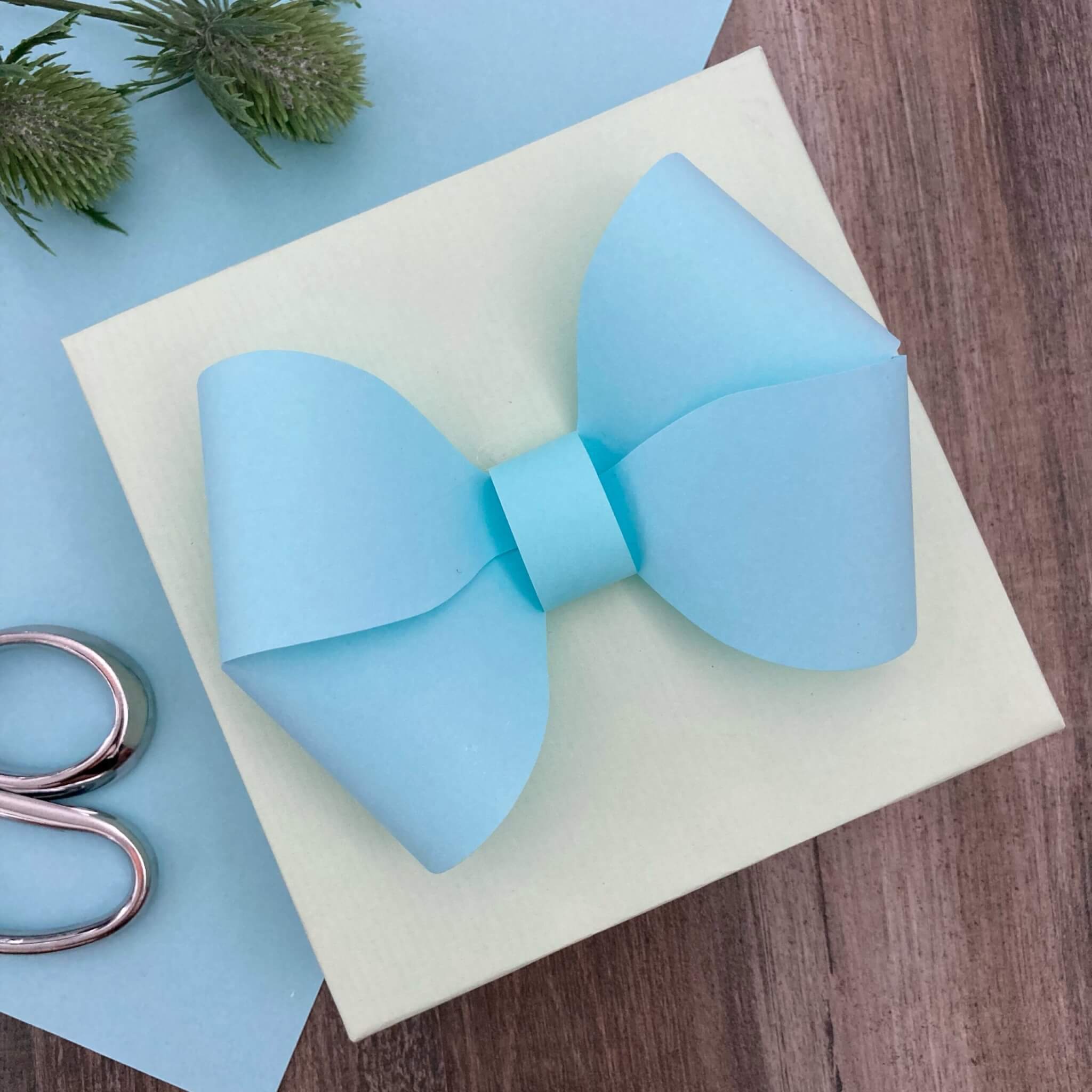 Paper Bow Gift Topper Gift Wrapping Love