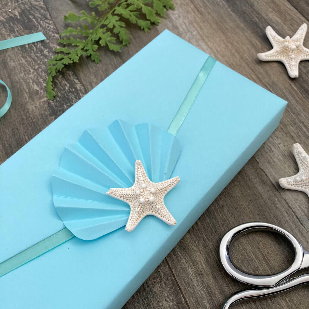 Seashell Themed Gift Wrapping